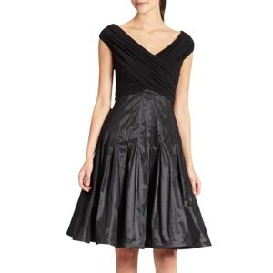 Tadashi Shoji Taffeta Skirt Black Dress